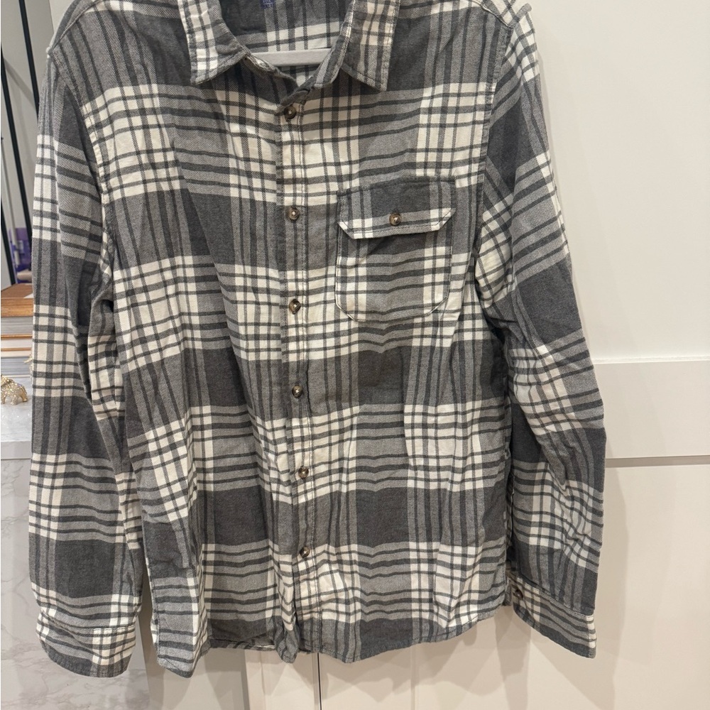 H&M Black and White Checkered Shirt